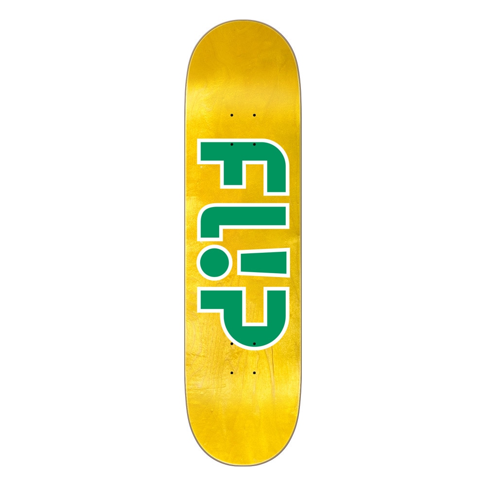 フリップ FLIP<br>スケボー デッキ 7.75 ODYSSEY GREEN LOGO TEAM DECK<br>スケートボード キッズサイズ 小さめ スケボー ストリート sk8 skateboard 板【2502】
