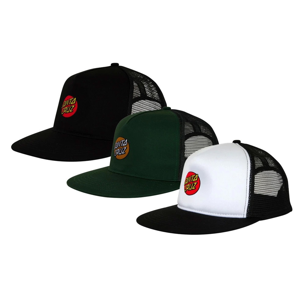 サンタクルーズ SANTA CRUZ<br>CRUZ EMBROIDERED MESH TRUCKER HAT<br>キャップ メッシュキャップ クラシックドット ハット 帽子 CAP メンズ スケートボード スケボー ストリート スケーター ファッション sk8 skateboard【25SS】