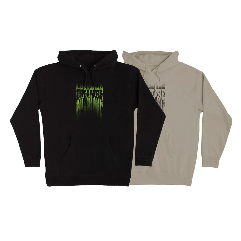 クリーチャー CREATURE<br>TATTERED P/O HOODED SWEATSHIRT<br>プルオーバーパーカー P/O フード ストリート スケーター ファッション スケートボード スケボー sk8 skateboard【25SS】