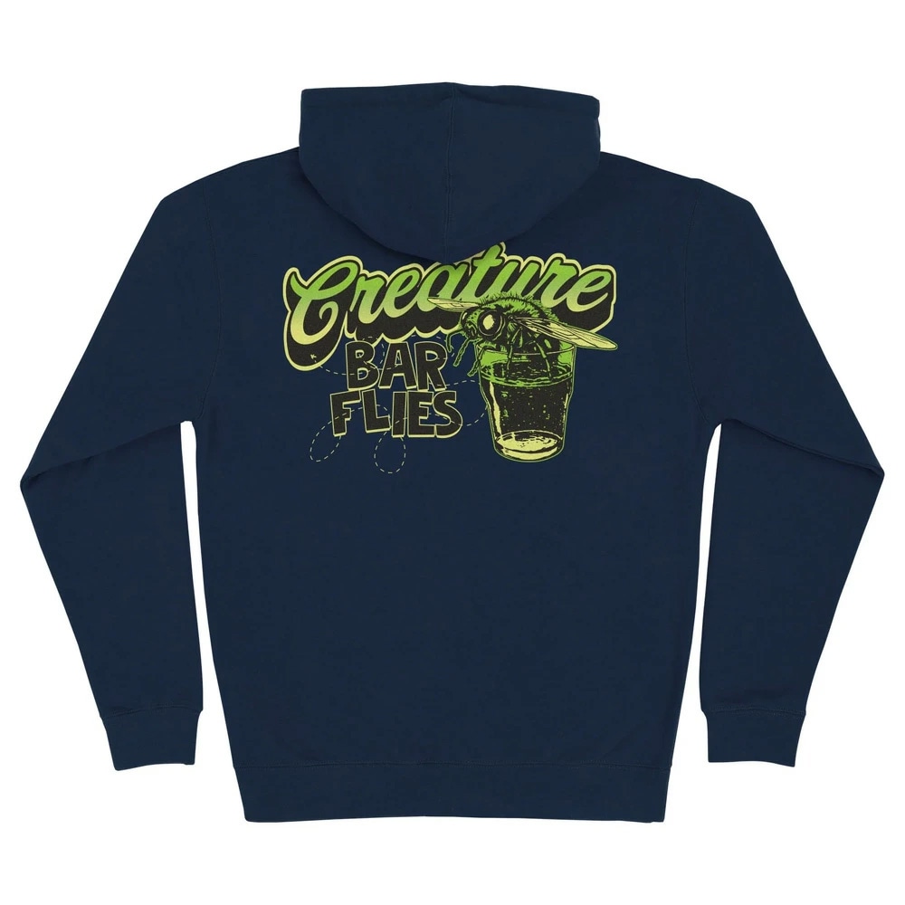 クリーチャー CREATURE<br>BARFLY ZIP HOODED SWEATSHIRT<br>ジップアップパーカー フード ZIP スウェット メンズ ストリート スケーター ファッション スケートボード スケボー sk8 skateboard【25SS】