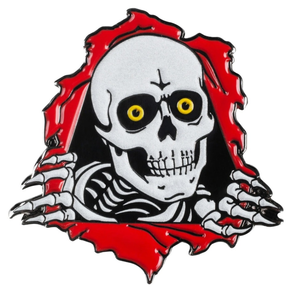 パウエル・ペラルタ POWELL PERALTA<br>RIPPER LAPEL PIN GLOW IN THE DARK<br>ラペルピン ピンバッジ リッパー コレクション アクセサリー スケートボード スケボー sk8 skateboard【2502】