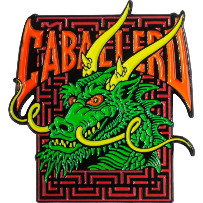 パウエル・ペラルタ POWELL PERALTA<br>CAB STREET DRAGON LAPEL PIN<br>ラペルピン ピンバッジ スティーブ・キャバレロ コレクション アクセサリー スケートボード スケボー sk8 skateboard【2502】
