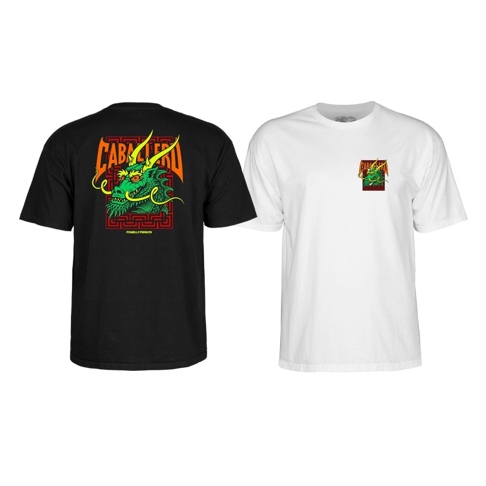 パウエル・ペラルタ POWELL PERALTA<br>STEVE CABALLERO STREET DRAGON S/S T-SHIRT<br>Tシャツ 半袖 スティーズ・キャバレロ メンズ スケートボード スケボー ストリート ファッション おしゃれ オールドスクール【25SS】
