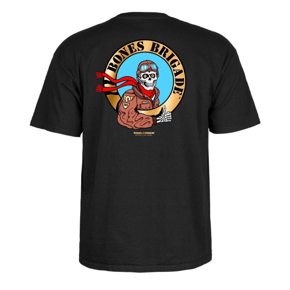 パウエル・ペラルタ POWELL PERALTA<br>BONES BRIGADE RIPPER PILOT S/S T-SHIRT<br>Tシャツ 半袖 ボーンズ・ブリゲード メンズ スケートボード スケボー sk8 skateboard ストリート ファッション おしゃれ オールドスクール【25SS】