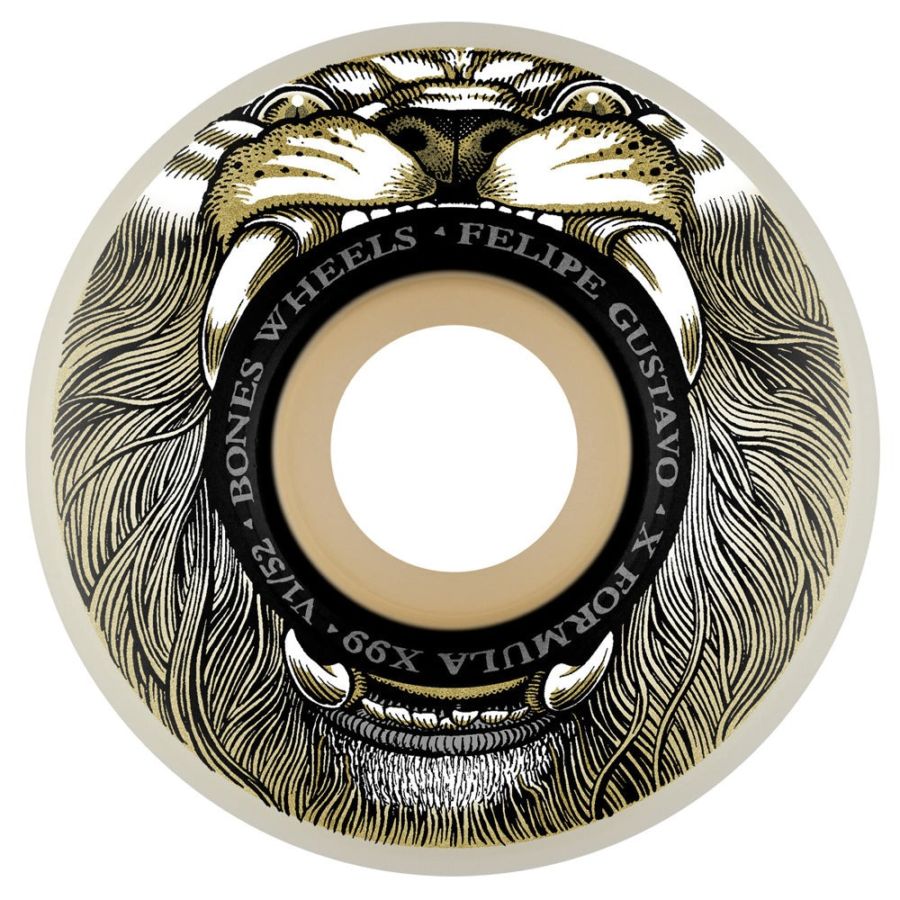 BONES WHEELS ボーンズ ウィール<br>52mm X-FORMULA GUSTAVO MANE EVENT V1 STANDARD 99A WHEELS<br>ハードウィール 4個セット フェリペ・ガスタボ エックスフォーミュラー X99 スケートボード スケボー sk8 skateboard タイヤ トリック【2404】