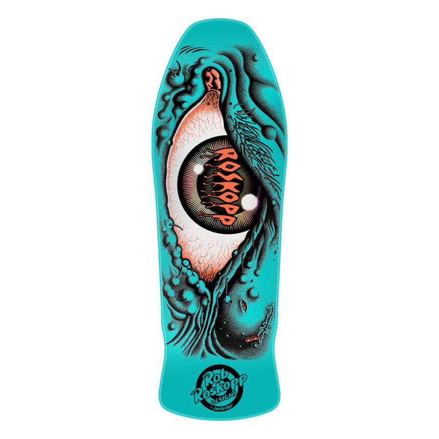 サンタクルーズ SANTA CRUZ<br>スケボー デッキ 10.12 ROSKOPP EYE RE-ISSUE DECK<br>ロブ・ロスコップ 80' リイシュー オールドスクール 復刻 スケートボード 板【2504】