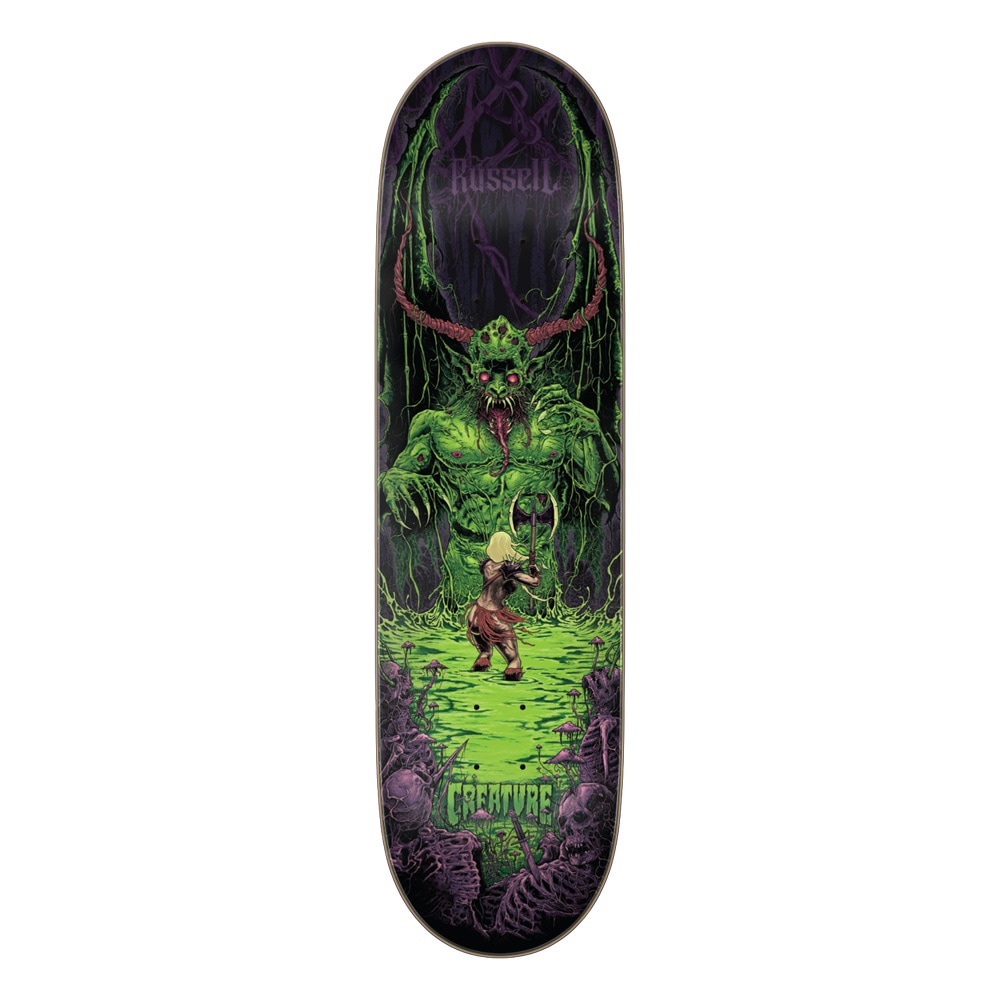 クリーチャー CREATURE<br>スケボー デッキ 8.6 RUSSELL SWAMP PRO DECK<br>クリス・ラッセル プロモデル スケートボード ストリート sk8 skateboard 板【2504】