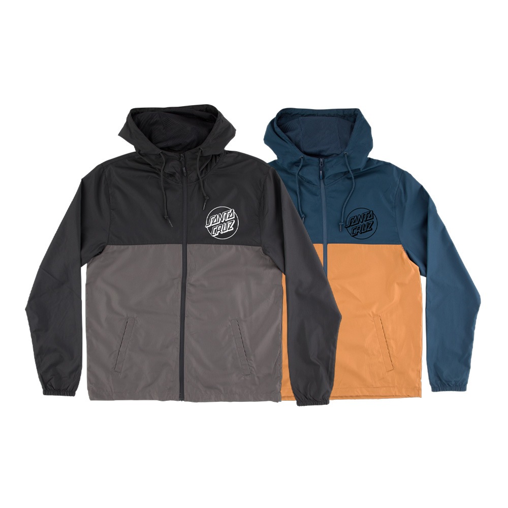 サンタクルーズ SANTA CRUZ<br>OPUS DOT CHEST L/S HOODED WINDBREAKER JACKET<br>ジャケット ジャンパー アウター 上着 メンズ スケートボード スケボー sk8 skateboard【25SM】