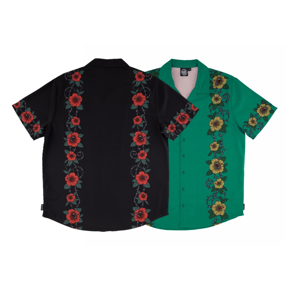 サンタクルーズ SANTA CRUZ<br>SCREAMING CABANA S/S PARTY TOPS <br>オープンカラーシャツ Tシャツ TEE 半袖 メンズ ストリート スケーター ファッション スケートボード スケボー sk8 skateboard【25SM】
