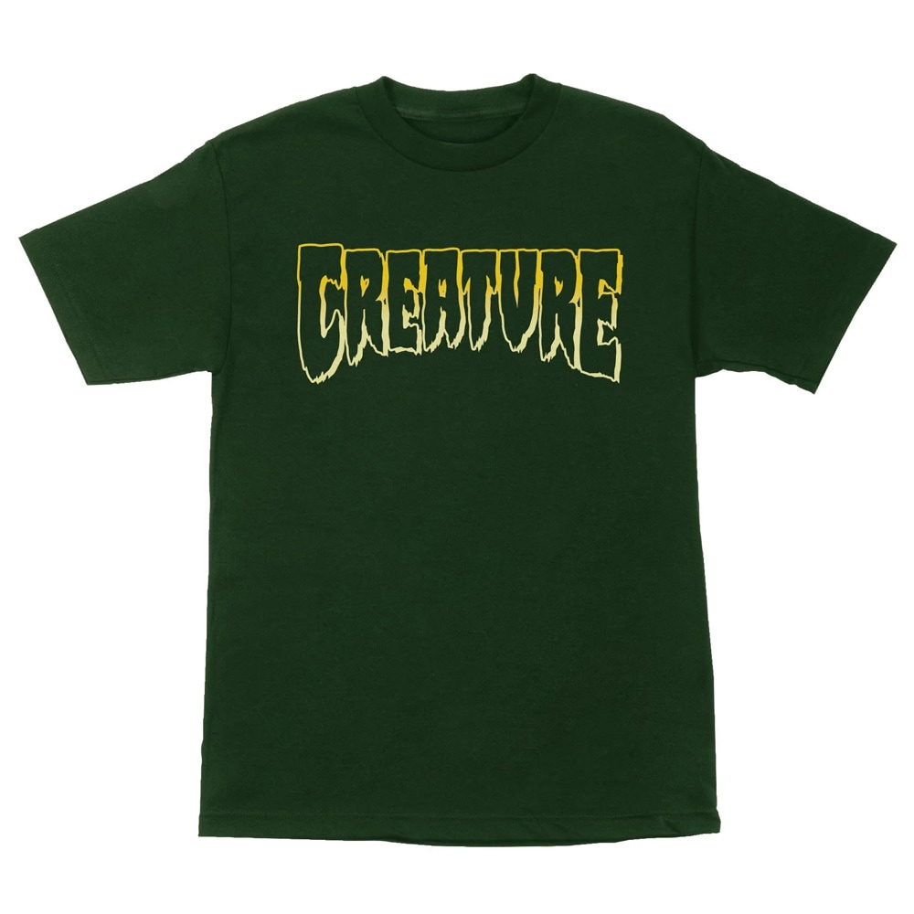 クリーチャー CREATURE<br>LOGO OUTLINE REGULAR S/S SHIRT<br>Tシャツ 半袖 ストリート スケーター メンズ ファッション スケートボード スケボー sk8 skateboard【25SM】