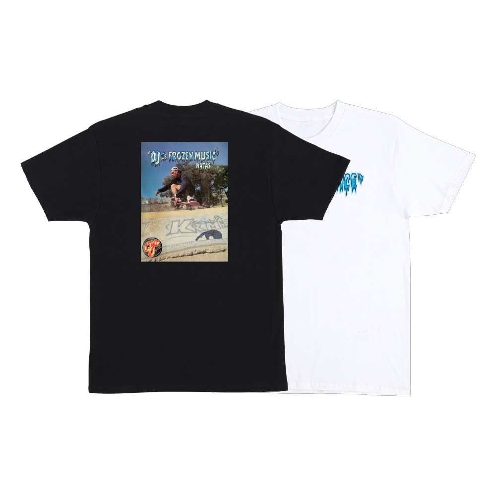 オージェイウィール OJ WHEELS<br>FROZEN MUSIC REGULAR S/S T-SHIRT<br>Tシャツ ナタス・カウパス 半袖 TEE スケートボード スケボー ストリート ファッション メンズ sk8 skateboard【25SM】
