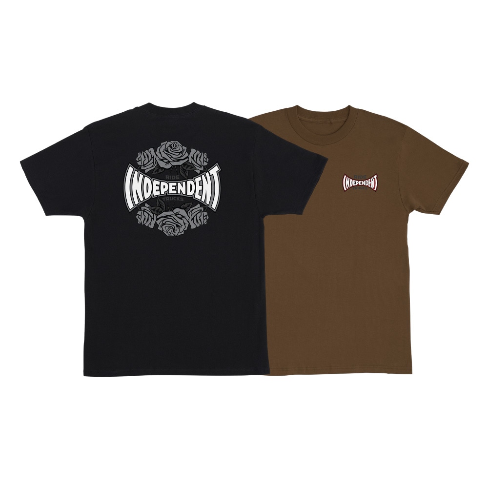 インディペンデント INDEPENDENT<br>ROSE SPAN S/S REGULAR T-SHIRT<br>Tシャツ TEE 半袖 メンズ スケートボード ファッション スケボー ストリート スケーター ファッション sk8 skateboard【25SM】