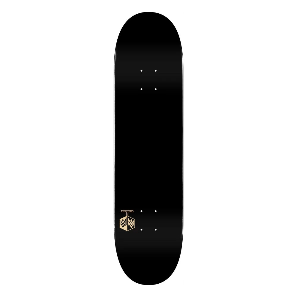ミニロゴ MINI LOGO<br>スケボー デッキ 7.5 DETONATOR 15 SOLID BLACK DECK SHAPE 191<br>ブラック スケートボード ブランク ストリート sk8 skateboard 板【2505】