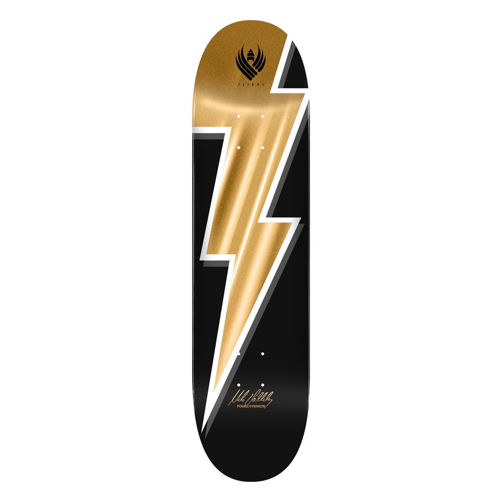 パウエル・ペラルタ POWELL PERALTA<br>スケボー デッキ 8.75 FLIGHT®VALLELY LTNG BOLT DECK SHAPE 308<br>フライト 軽量 スケートボード ストリート sk8 skateboard 板【2505】