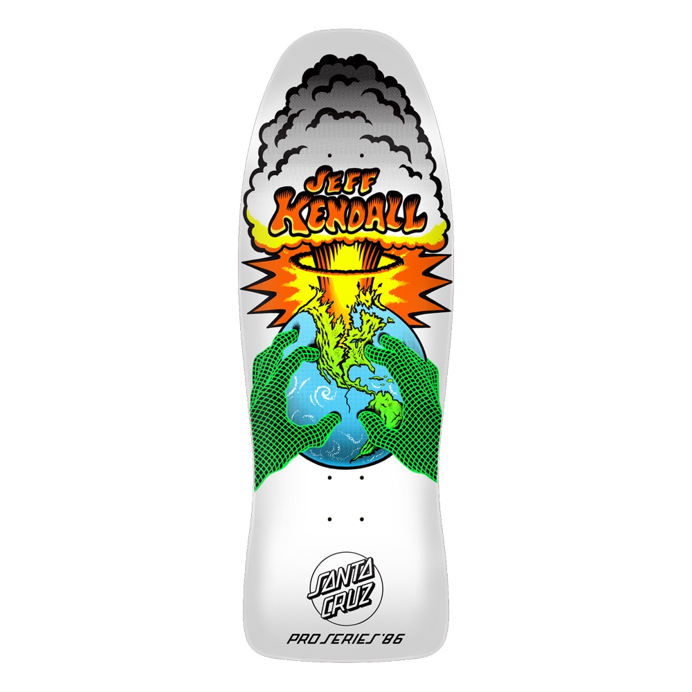 サンタクルーズ SANTA CRUZ<br>スケボー デッキ 10 KENDALL END OF THE WORLD RE-ISSUE DECK<br>ジェフ・ケンダル 80' リイシュー オールドスクール 復刻 スケートボード ストリート sk8 skateboard 板【2507】
