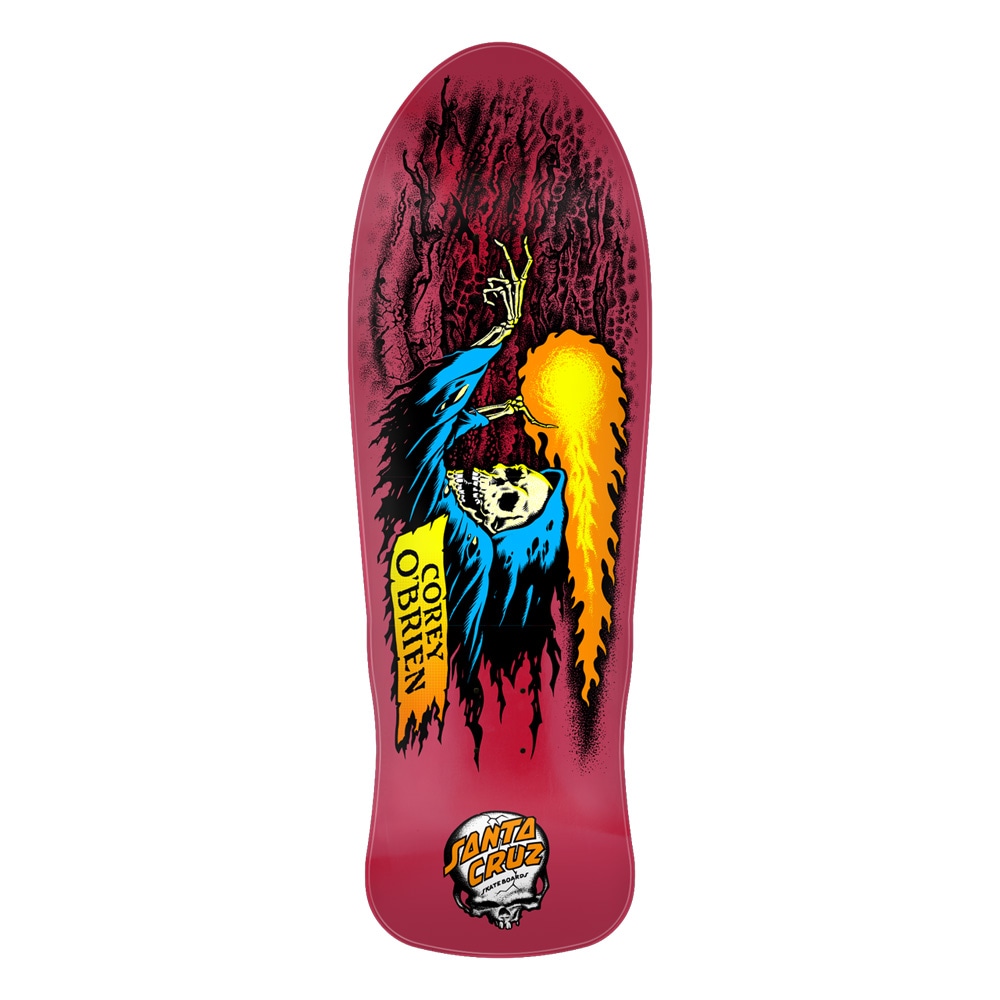 サンタクルーズ SANTA CRUZ<br>スケボー デッキ 9.85 OBRIEN REAPER REISSUE DECK<br>コーリー・オブライエン 80' リイシュー オールドスクール 復刻  スケートボード 板【2507】