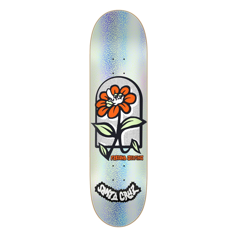 サンタクルーズ SANTA CRUZ<br>スケボー デッキ 8.0 FEELBASE DELFINO FLOWER FRAME PRO DECK<br>ファビアナ・デルフィノ プロ スケートボード ストリート sk8 skateboard 板【2507】