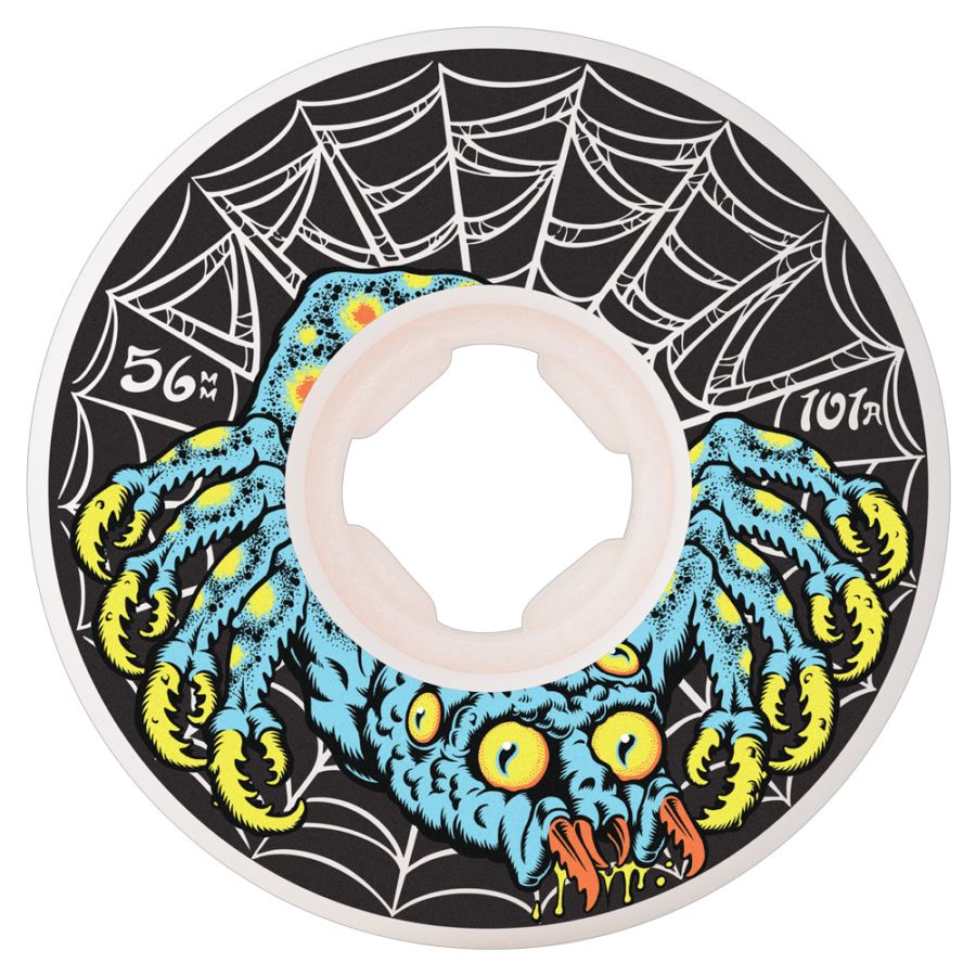 オージェイウィール OJ WHEELS<br>56mmDRESSEN SPIDER ELITE CHUBBIES WHITE 101A WHEELS<br>ハードウィール 4個セット エリック・ドレッセン スケートボード スケボー sk8 skateboard タイヤ ローラー 車輪 トリック スライド グラインド【2507】