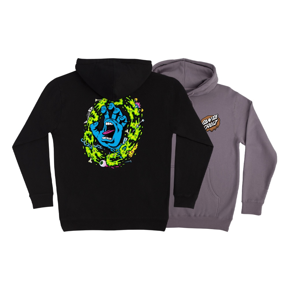 サンタクルーズ SANTA CRUZ<br>SLIME SCREAM P/O HOODED SWEATSHIRT<br>プルオーバーパーカー スクリーミングハンド フード スウェット メンズ ストリート スケーター ファッション スケートボード スケボー sk8 skateboard【25FA】