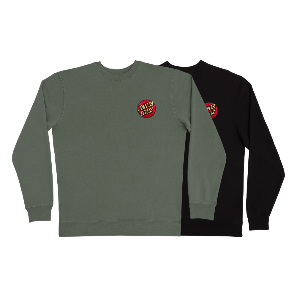 サンタクルーズ SANTA CRUZ<br>CRUZ EMBROIDERED CREW NECK SWEATSHIRT<br>クルーネックスウェットシャツ トレーナー メンズ ストリート スケーター ファッション スケートボード スケボー sk8 skateboard【25FA】