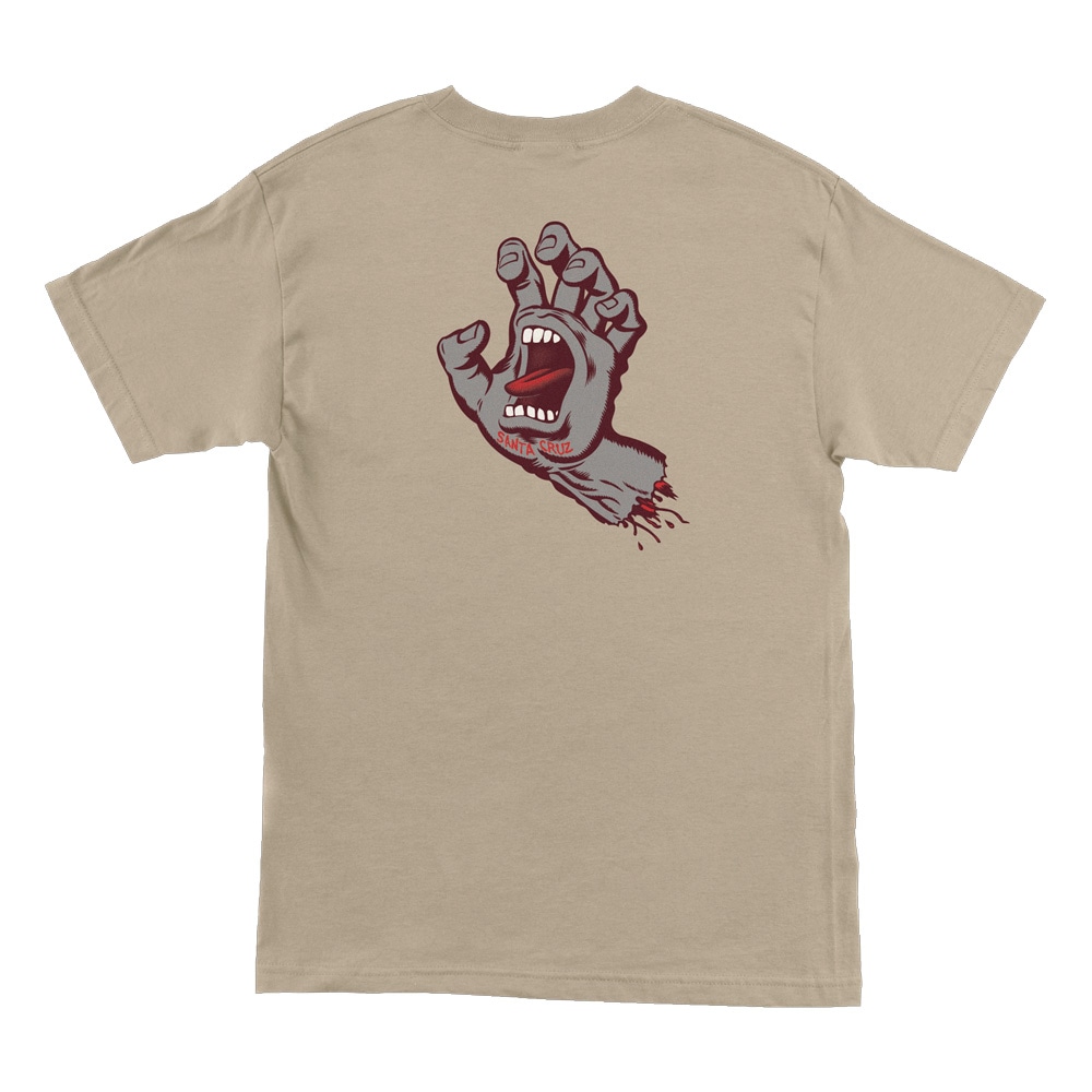 サンタクルーズ SANTA CRUZ<br>SCREAMING HAND S/S REGULAR T-SHIRT<br>Tシャツ TEE 半袖 メンズ ストリート スケーター ファッション スケートボード スケボー sk8 skateboard【25FA】