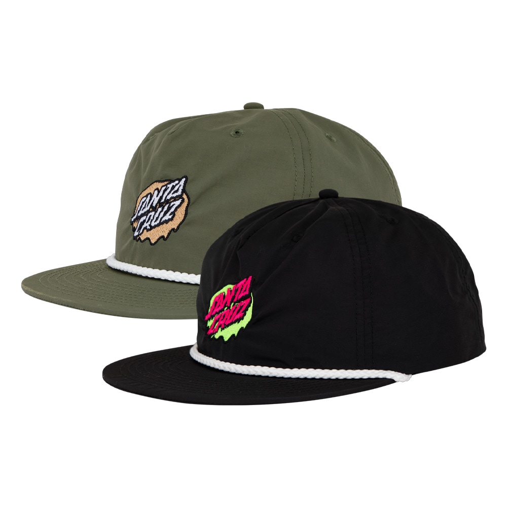 サンタクルーズ SANTA CRUZ<br>SLIME DOT SNAPBACK HAT<br>キャップ スナップバック ハット 帽子 CAP メンズ スケートボード スケボー ストリート スケーター ファッション sk8 skateboard【25FA】