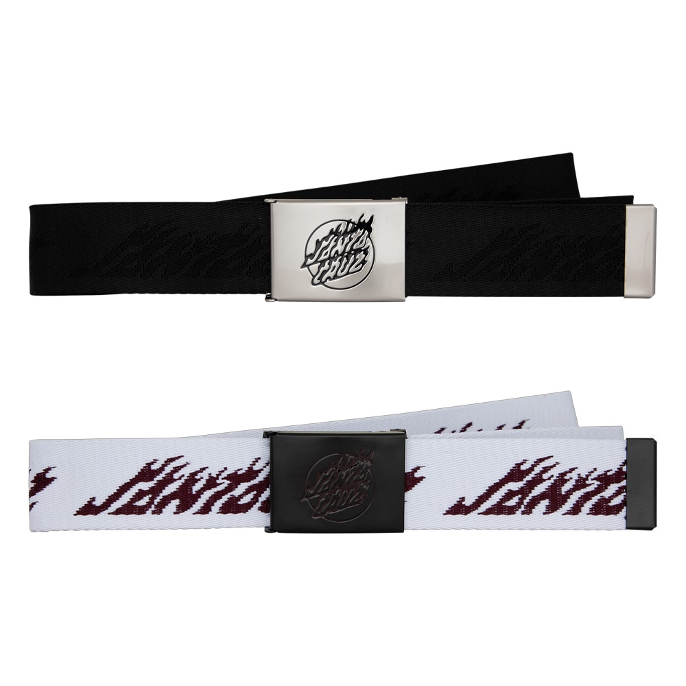 サンタクルーズ SANTA CRUZ<br>FLAME DOT STRIP BELT<br>ベルト アクセサリー メンズ レディース ストリート スケーター ファッション スケートボード スケボー sk8 skateboard【25FA】
