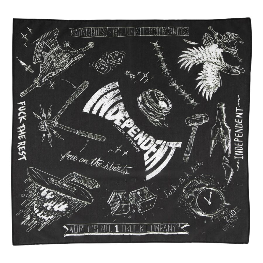 インディペンデント INDEPENDENT<br>BRATRUD NOTEBOOK BANDANA<br>バンダナ アクセサリー ストリート スケーター ファッション スケートボード スケボー sk8 skateboard【25FA】