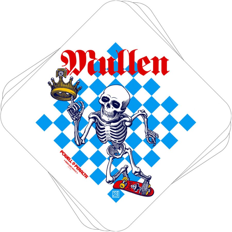 パウエル・ペラルタ POWELL PERALTA<br>4.375in RODNEY MULLEN CHESS STICKER<br>ステッカー ロドニー・ミューレン スケートボード シール デカール スケートボード スケボー