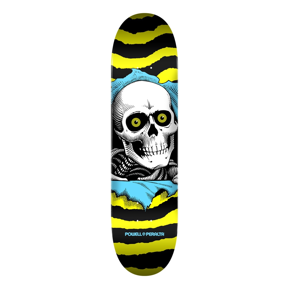 パウエル・ペラルタ POWELL PERALTA<br>スケボー デッキ 7.0 RIPPER YELLOW/BLUE DECK SHAPE 239<br>リッパー スケートボード ストリート sk8 skateboard 板【2509】