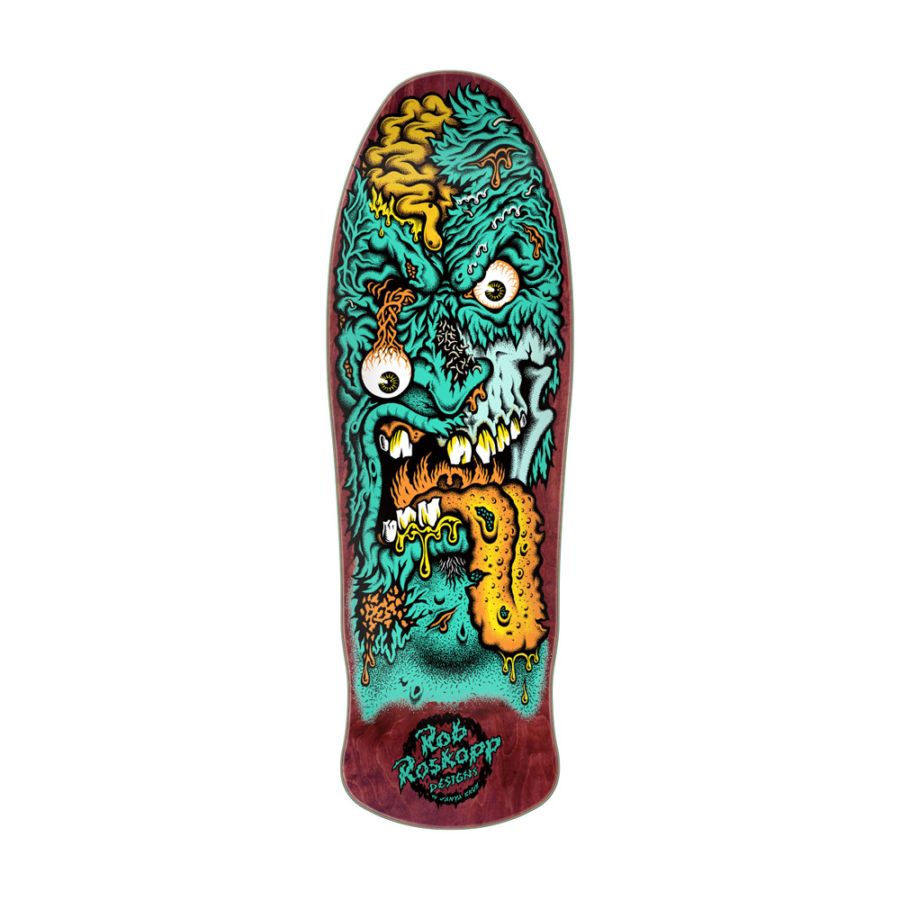 サンタクルーズ SANTA CRUZ<br>スケボー デッキ 9.9 ROSKOPP FACE TWO RE-ISSUE DECK<br>ロブ・ロスコップ 80' リイシュー オールドスクール 復刻 スケートボード 板【2510】