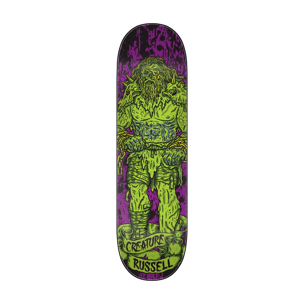 クリーチャー CREATURE<br>スケボー デッキ 8.75 RUSSELL VIKINGS OF HESH LAW XX PRO DECK<br>クリス・ラッセル プロモデル スケートボード ストリート sk8 skateboard 板【2510】