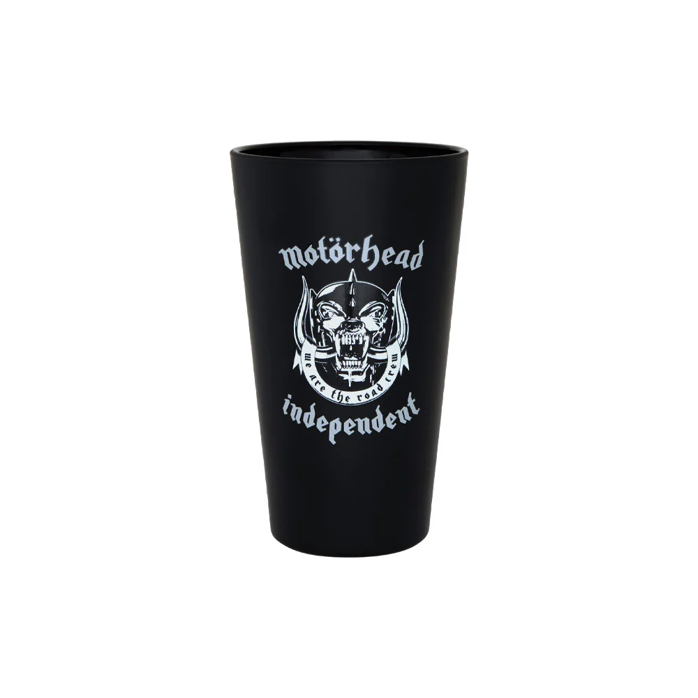 インディペンデント INDEPENDENT<br>MOTORHEAD WARPIG PINT GLASS<br>パイントグラス モーターヘッド コラボ 16OZ コップ ビール カクテル 贈り物 ギフト スケートボード スケボー sk8 skateboard【25HD】