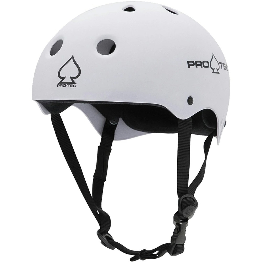 プロテック PRO-TEC<br>CLASSIC SKATE MATTE WHITE<br>ヘルメット マットホワイト 艶消し 白 プロテクター 大人用 子供用 キッズ ユース PROTEC スケートボード スケボー sk8 skateboard インライン【2504】