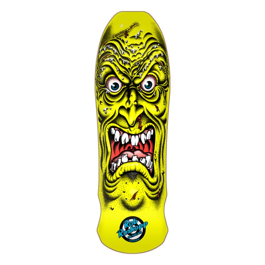 サンタクルーズ SANTA CRUZ<br>スケボー デッキ 9.5 ROSKOPP FACE RE-ISSUE DECK<br>ロブ・ロスコップ 80' リイシュー オールドスクール 復刻 スケートボード 板【2602】