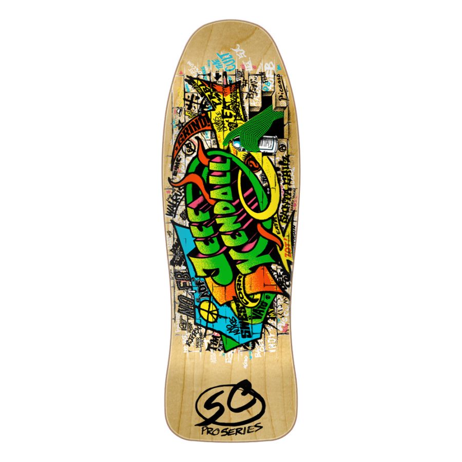 サンタクルーズ SANTA CRUZ<br>スケボー デッキ 9.69 KENDALL GRAFFITI RE-ISSUE DECK<br>ジェフ・ケンダル 80' リイシュー オールドスクール 復刻 スケートボード 板【2602】
