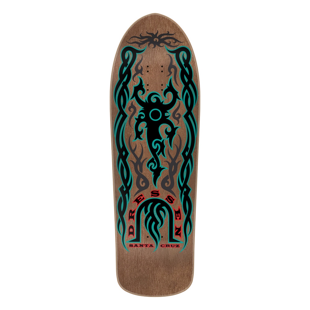 サンタクルーズ SANTA CRUZ<br>スケボー デッキ 9.9 DRESSEN TRIBAL RE-ISSUE DECK<br>エリック・ドレッセン 80' リイシュー オールドスクール 復刻 スケートボード 板【2602】