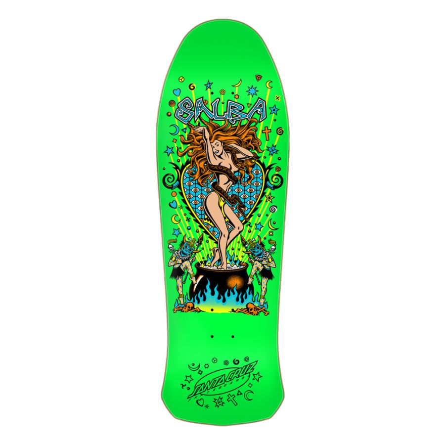 サンタクルーズ SANTA CRUZ<br>スケボー デッキ 10.4 SALBA WITCH DOCTOR RE-ISSUE DECK<br>スティーブ・アルバ 80' リイシュー オールドスクール 復刻 スケートボード 板【2602】