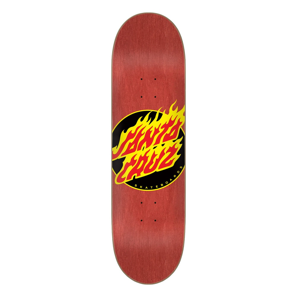 サンタクルーズ SANTA CRUZ<br>スケボー デッキ 7.25 FLAME DOT TEAM DECK<br> スケートボード ストリート sk8 skateboard 板【2602】