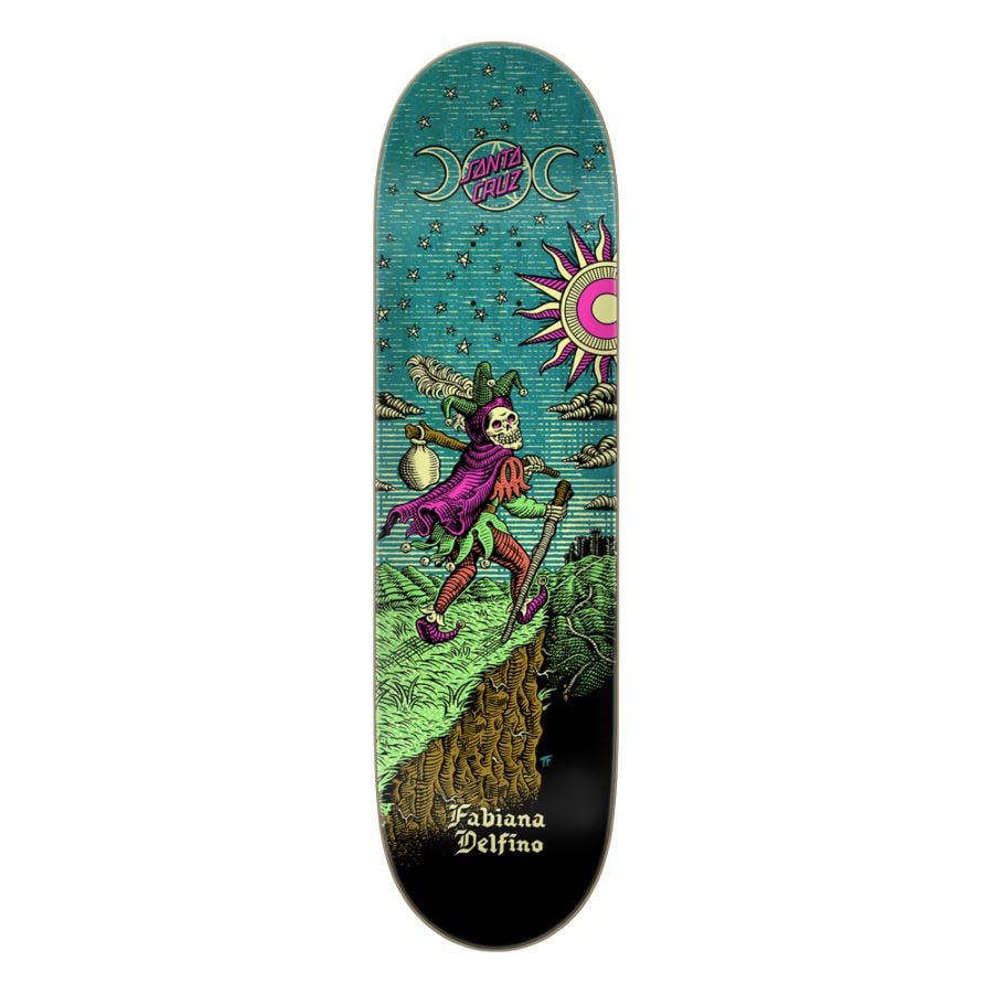 サンタクルーズ SANTA CRUZ<br>スケボー デッキ 8.25 FEELBASE DELFINO TAROT REMIX PRO DECK<br>デルフィーノ・ファビアナ プロモデル スケートボード ストリート sk8 skateboard 板【2602】