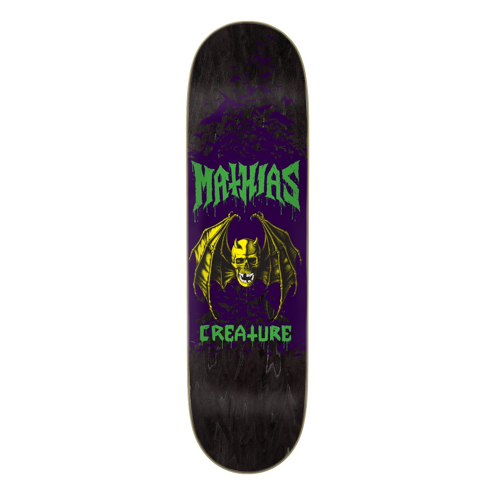 クリーチャー CREATURE<br>スケボー デッキ 8.51 TORRES SKULL BAT PRO DECK<br>マティアス・トーレス プロモデル スケートボード ストリート sk8 skateboard 板【2602】
