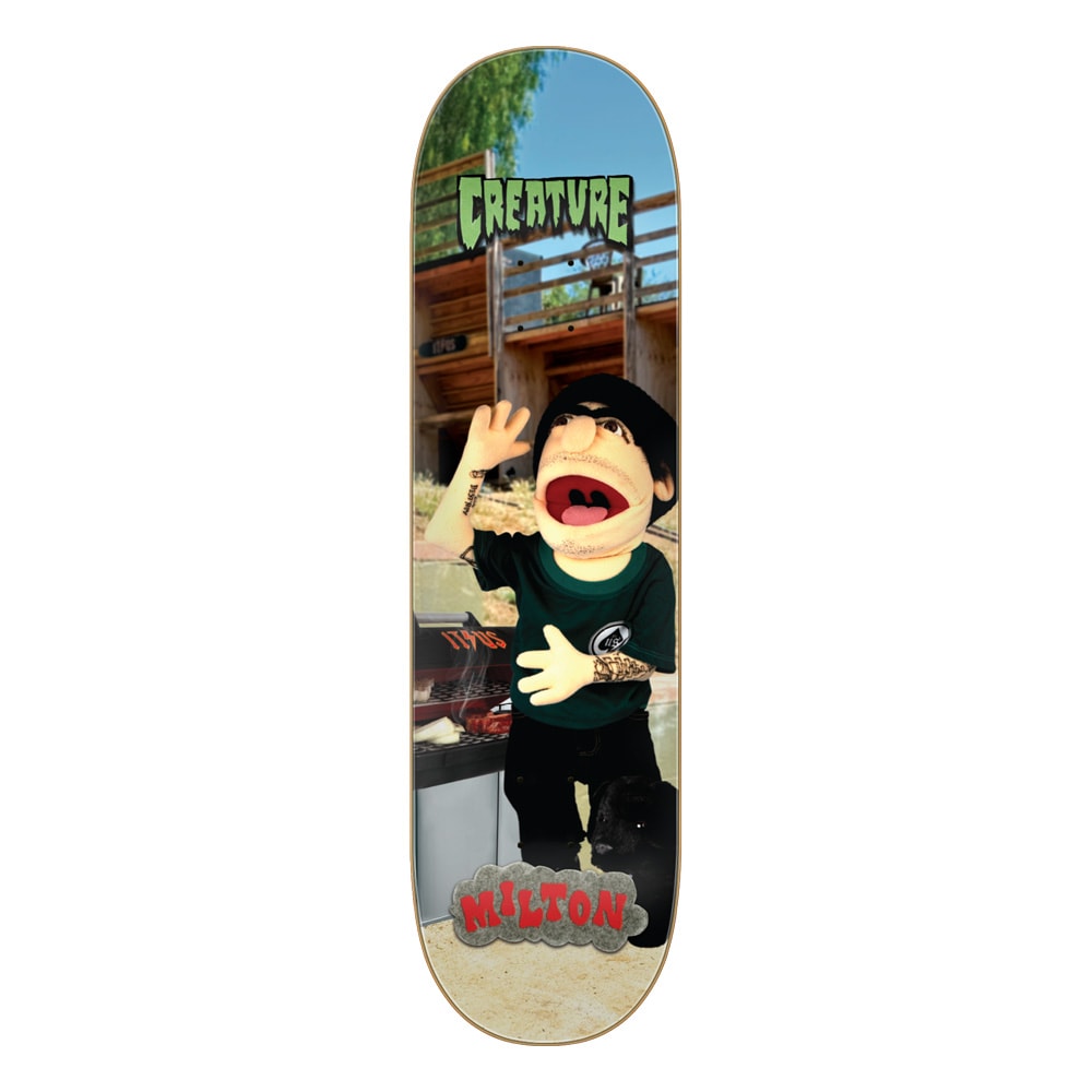 クリーチャー CREATURE<br>スケボー デッキ 8.6 MARTINEZ FUZZY PRO DECK<br>ミルトン・マルティネス プロモデル スケートボード ストリート sk8 skateboard 板【2602】