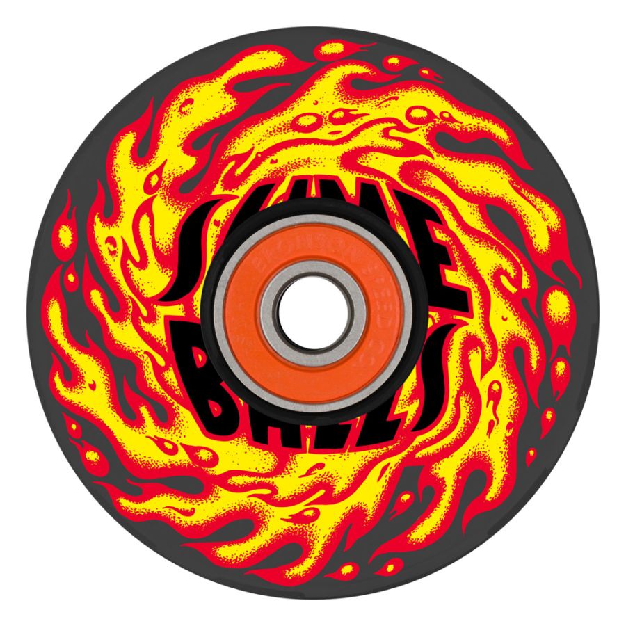 スライムボールズ SLIME BALLS<br>66mm SB FLAME LIGHT UPS 78A WHEELS<br>ソフトウィール 4個セット スケートボード スケボー sk8 skateboard タイヤ ローラー 車輪　クルーザー【2602】