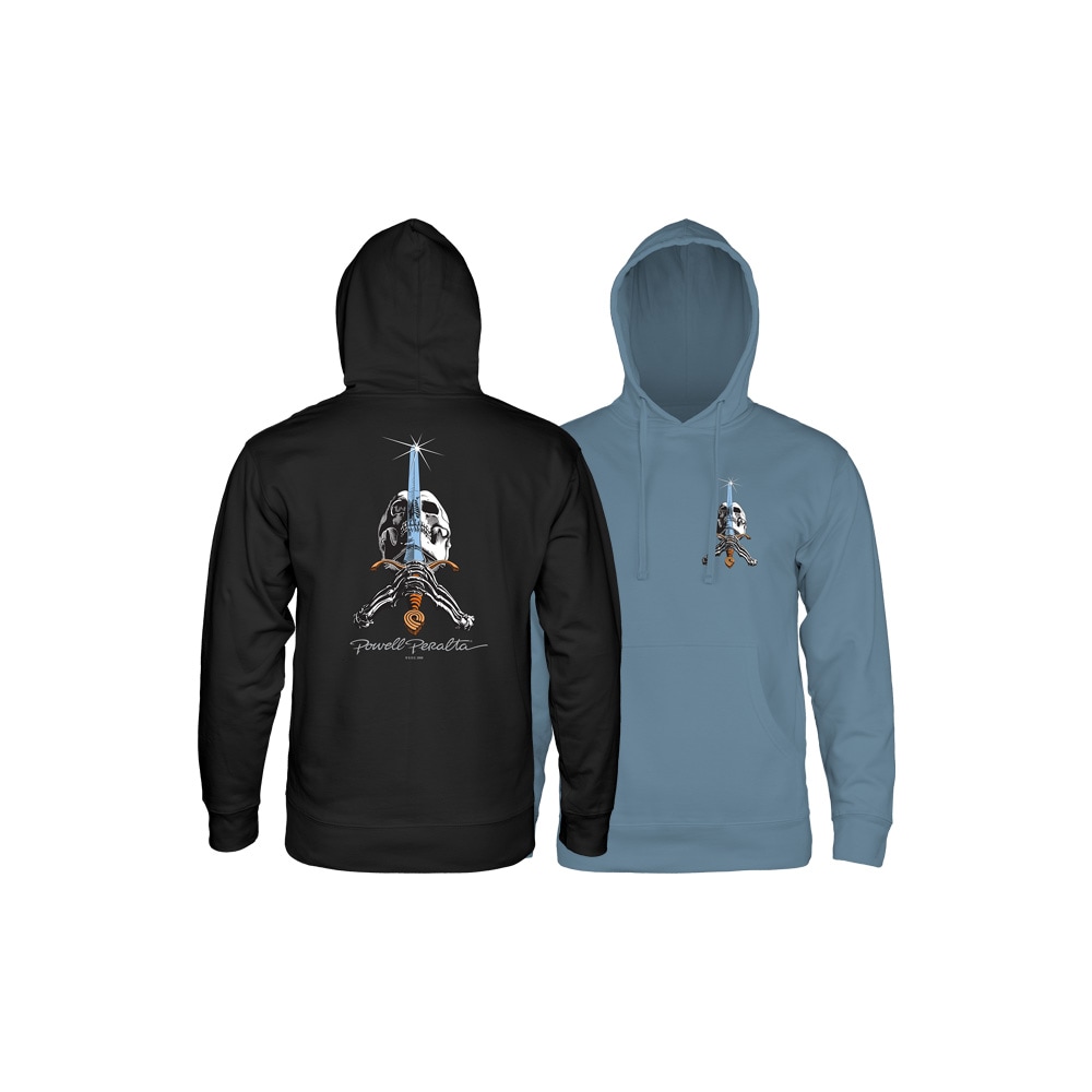 パウエル・ペラルタ POWELL PERALTA<br> SKULL&SWORD P/O HOODED SWEATSHIRT<br>プルオーバーパーカー スカル&ソード P/O フード ストリート スケーター ファッション スケートボード スケボー sk8 skateboard【25FW】
