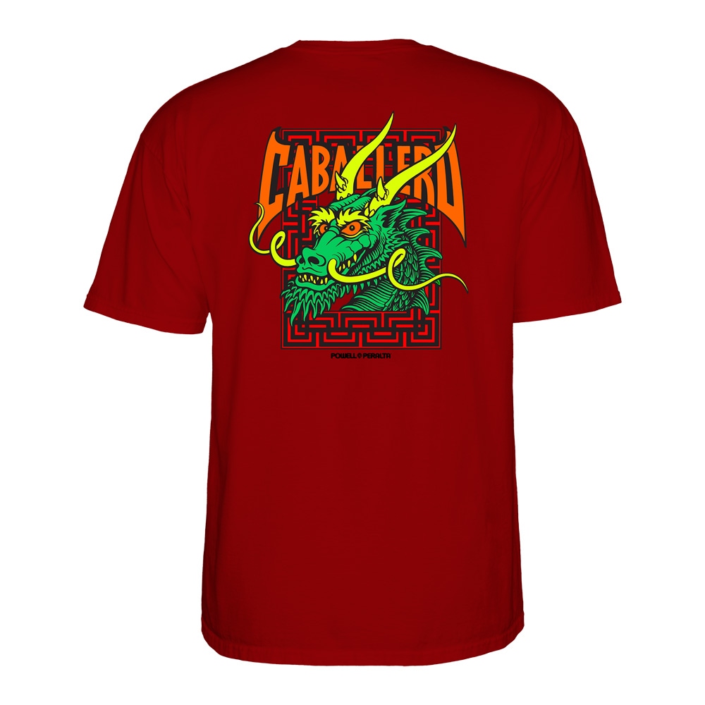 パウエル・ペラルタ POWELL PERALTA<br>CAB STREET DRAGON S/S T-SHIRT<br>Tシャツ 半袖 スティーブ・キャバレロ メンズ スケートボード スケボー ストリート ファッション おしゃれ オールドスクール【25FW】