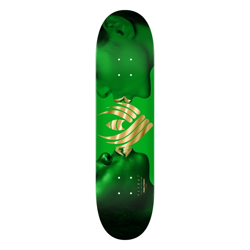 パウエル・ペラルタ POWELL PERALTA<br>スケボー デッキ 8.5 FLIGHT® KISS GREEN DECK SHAPE 244<br>フライト 軽量 スケートボード ストリート sk8 skateboard 板【2509】
