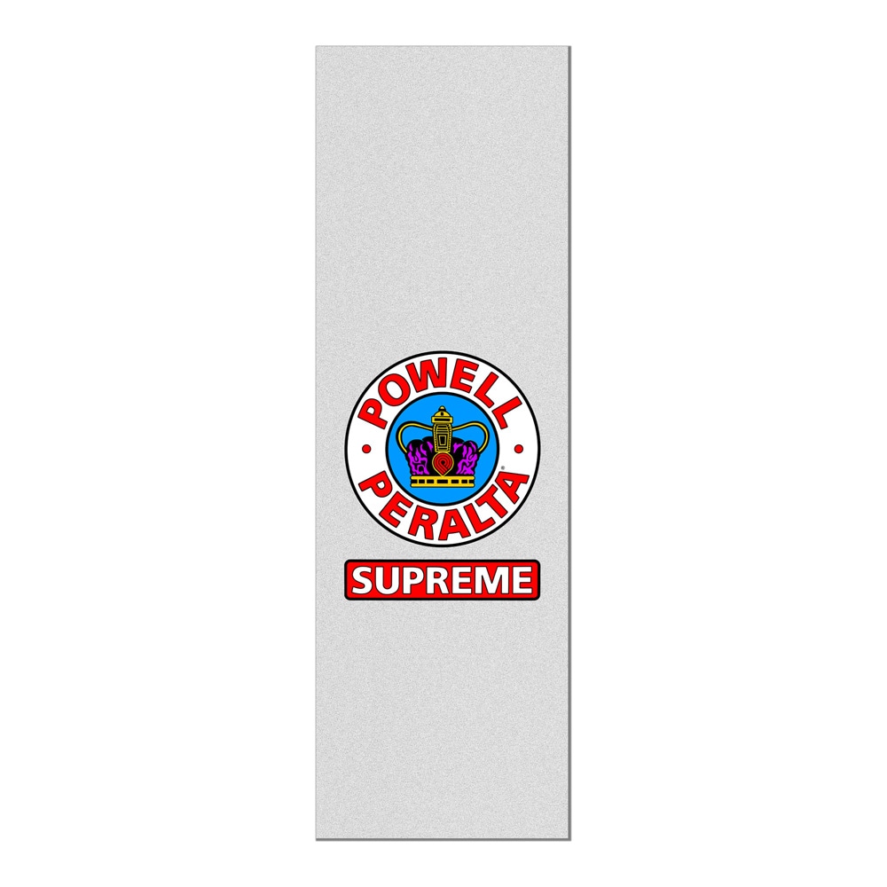 パウエル・ペラルタ POWELL PERALTA<br>10.5in x 33in SUPREME CLEAR SHEET<br>クリア グリップテープ デッキテープ シュプリーム スケートボード スケボー sk8 skateboard【2509】