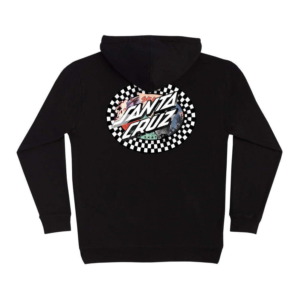 サンタクルーズ SANTA CRUZ<br>COLLAGE OVAL DOT P/O HOODED SWEATSHIRT<br>プルオーバーパーカー フード スウェット メンズ ストリート スケーター ファッション スケートボード スケボー sk8 skateboard【26SP】