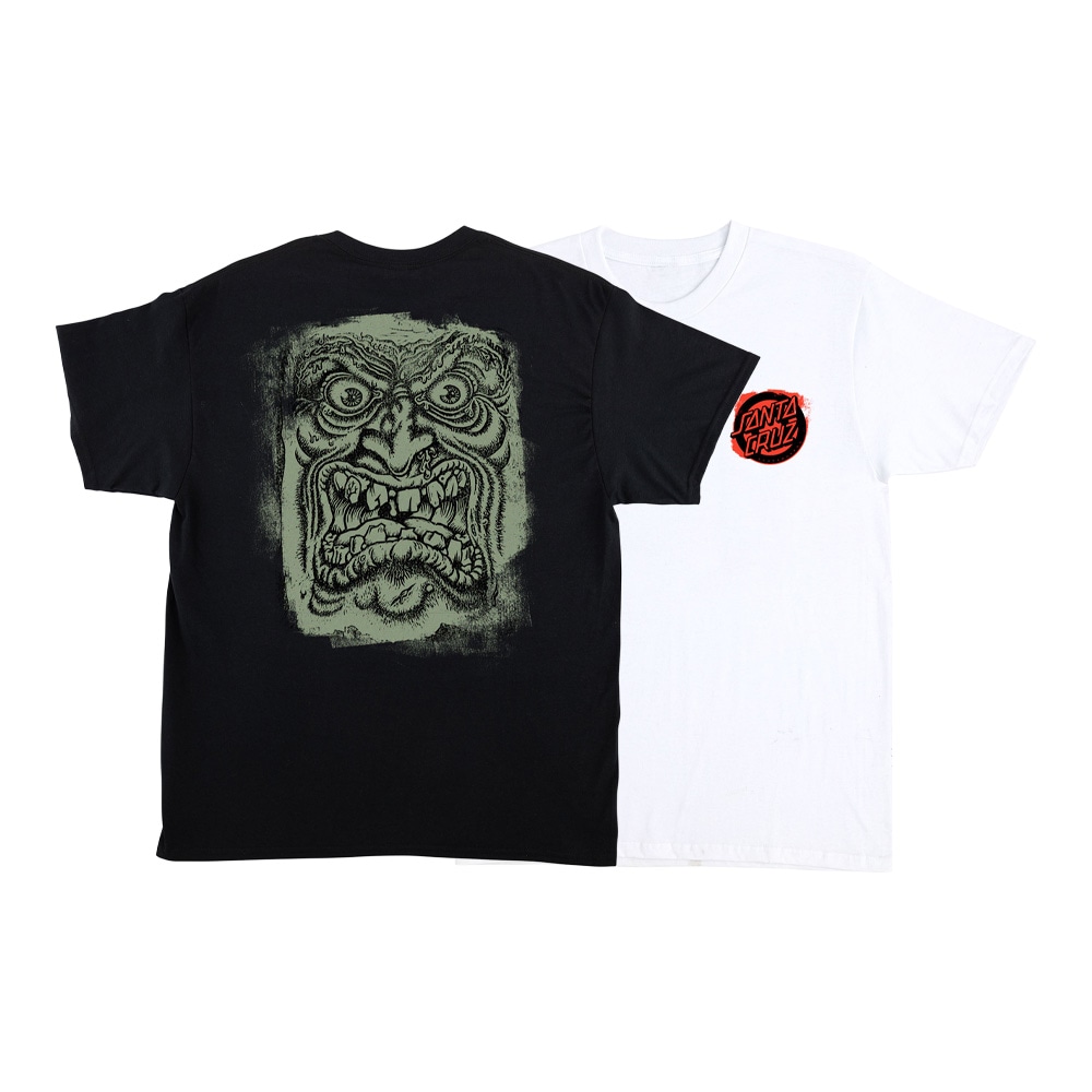 サンタクルーズ SANTA CRUZ<br>ROSKOPP BLOCK FACE S/S REGULAR T-SHIRT<br> Tシャツ TEE 半袖 メンズ ストリート スケーター ロブ・ロスコップ ファッション スケートボード スケボー sk8 skateboard【26SP】
