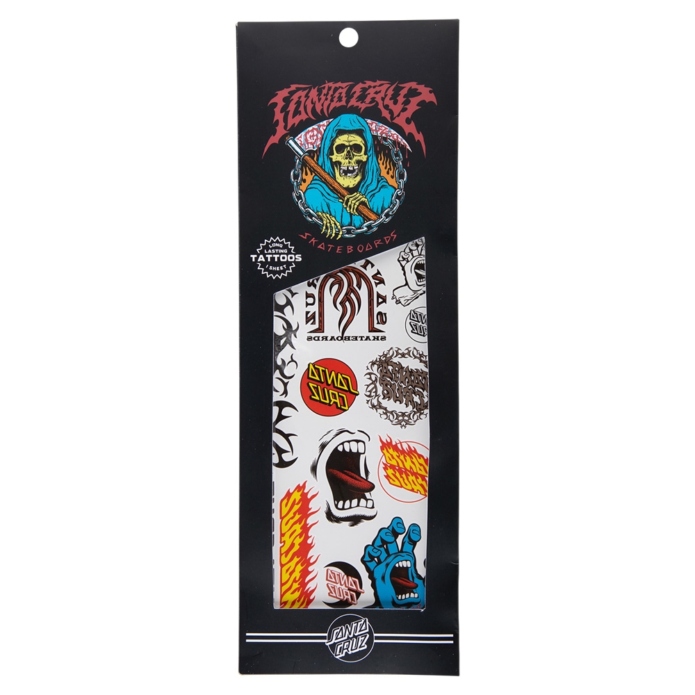 サンタクルーズ SANTA CRUZ<br>TATTED TEMPORARY TATTOO SET<br>タトゥーシール アクセサリー メンズ レディース ストリート スケーター ファッション スケートボード スケボー sk8 skateboard【26SP】
